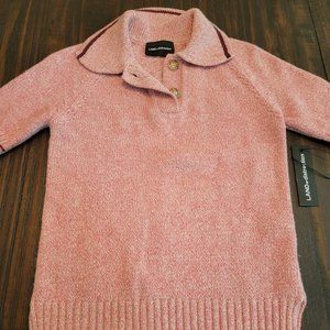 Land of Distraction Wool Blend Polo Sweater Size S